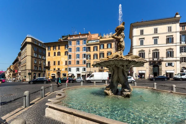 Rom Italien Juni 2017 Fantastisk Utsikt Över Triton Fontänen Piazza — Stockfoto