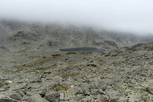 Landschap Met Mist Musalenski Merenlandschap Rila Gebergte Bulgarije — Stockfoto