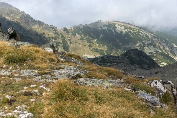 Paisagem Caminhadas Rota Para Escalar Pico Musala Rila Montanha Bulgária — Fotografia de Stock