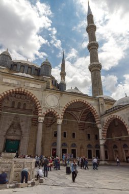 Edirne, Türkiye - 26 Mayıs 2018: 1569 ve 1575 Selimiye Camii Edirne şehri, Doğu Trakya, Türkiye'de arasında inşa