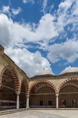 Edirne, Türkiye - 26 Mayıs 2018: 1569 ve 1575 Selimiye Camii Edirne şehri, Doğu Trakya, Türkiye'de arasında inşa