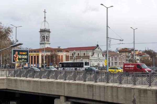 Plovdiv Bulharsko Prosince 2016 Typická Ulice Budovy Centru Města Plovdiv — Stock fotografie