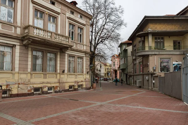 Plovdiv Bulgarie Décembre 2016 Rue Bâtiments Typiques Dans Centre Ville — Photo