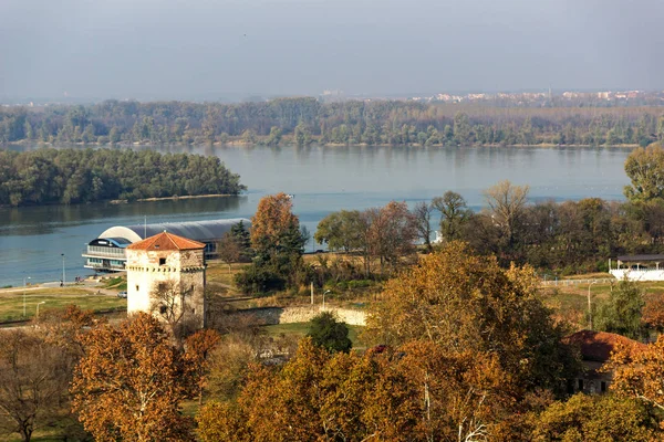 Bělehrad Srbsko Listopadu 2018 Slunce Výhledem Pevnost Bělehrad Parku Kalemegdan — Stock fotografie