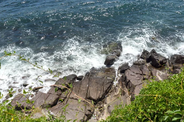 Sozopol Bulgária Agosto 2018 Panorama Incrível Com Rua Costeira Cidade — Fotografia de Stock