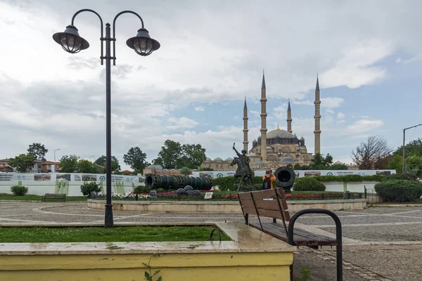 Edirne Turkiet Maj 2018 Selimiye Mosque Och Monument Osmansk Sultan — Stockfoto
