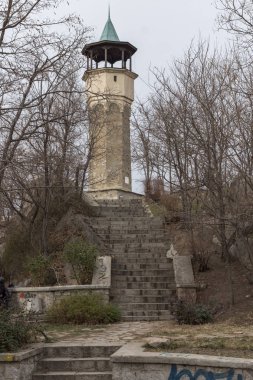 Plovdiv, Bulgaristan - 30 Aralık 2016: Bina City Hall Plovdiv, Bulgaristan