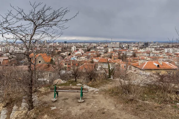 Plovdiv Bulgária 2016 December Panorámás Kilátás Város Plovdiv József Tepe — Stock Fotó