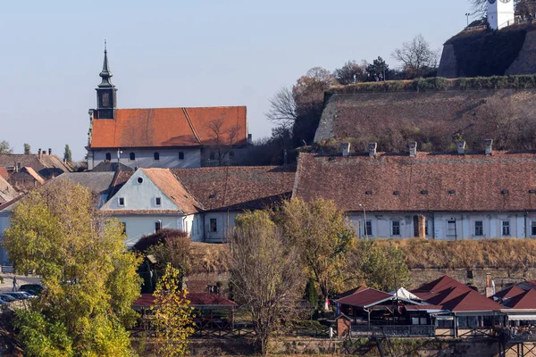 Novi Sad Vojvodina Serbien November 2018 Visa Fortet Petrovaradin Från — Stockfoto