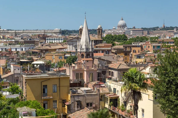 Roma Itália Junho 2017 Panorama Incrível Viale Del Belvedere Cidade — Fotografia de Stock