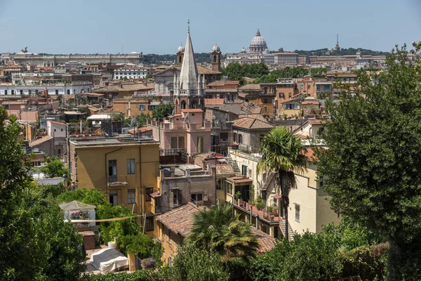 Roma Itália Junho 2017 Panorama Incrível Viale Del Belvedere Cidade — Fotografia de Stock