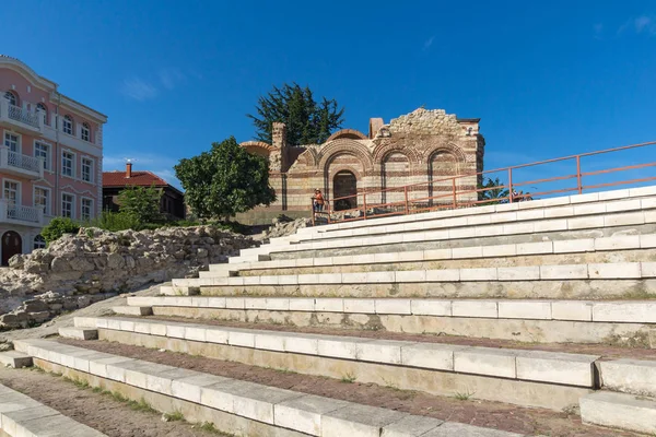 Nessebar Bulgaria Agosto 2018 Ruinas Antigua Iglesia San Juan Aliturgetos —  Fotos de Stock