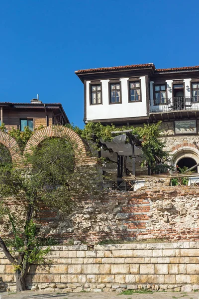 Nessebar Bulgária Agosto 2018 Antigas Ruínas Fortificações Casas Antigas Cidade — Fotografia de Stock