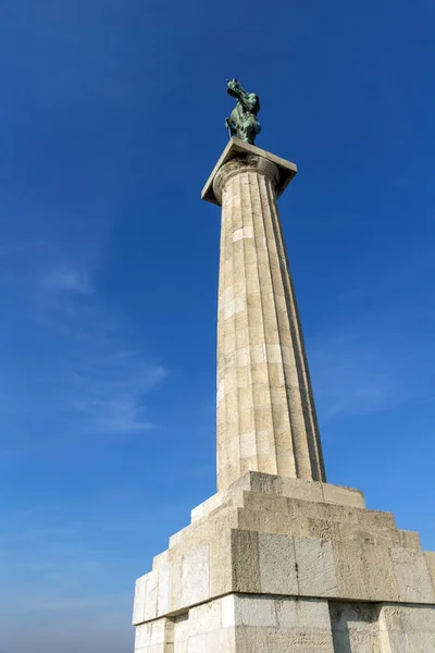 Belgrád Szerbia 2018 November Victor Emlékmű Belgrádi Vár Kalemegdan Park — Stock Fotó