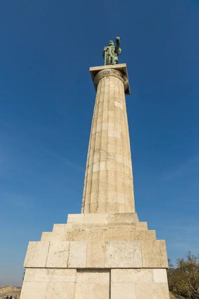 Belgrade Sırbistan Kasım 2018 Victor Anıt Belgrad Kalesi Kalemegdan Park — Stok fotoğraf