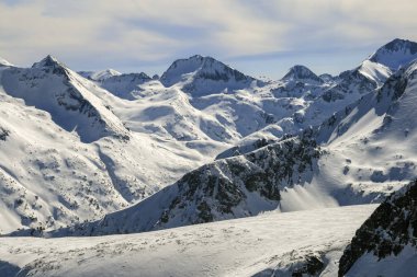 Todorka tepe, Bulgaristan üzerinden Pirin Dağı Kış manzarası