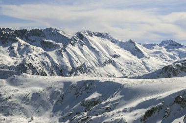 Todorka tepe, Bulgaristan üzerinden Pirin Dağı Kış manzarası
