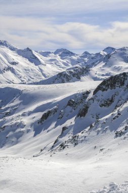 Todorka tepe, Bulgaristan üzerinden Pirin Dağı Kış manzarası