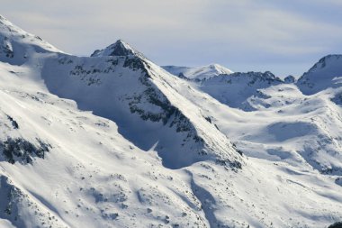 Todorka tepe, Bulgaristan üzerinden Pirin Dağı Kış manzarası