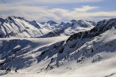 Todorka tepe, Bulgaristan üzerinden Pirin Dağı Kış manzarası