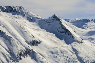 Todorka tepe, Bulgaristan üzerinden Pirin Dağı Kış manzarası