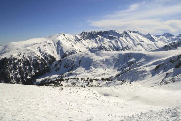 Paisaje Invernal Montaña Pirin Desde Pico Todorka Bulgaria — Foto de Stock