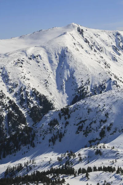 Paisaje Invernal Montaña Pirin Desde Pico Todorka Bulgaria — Foto de Stock