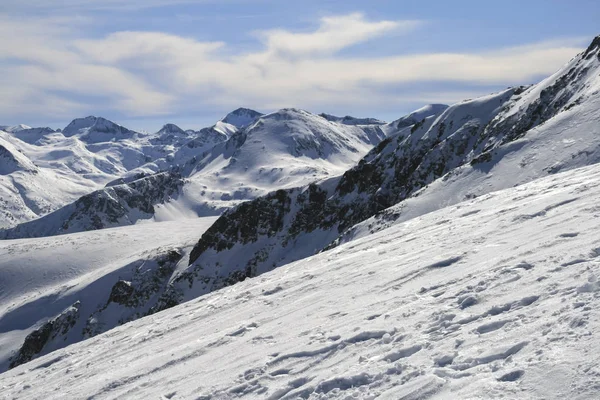 Paisaje Invernal Montaña Pirin Desde Pico Todorka Bulgaria — Foto de Stock