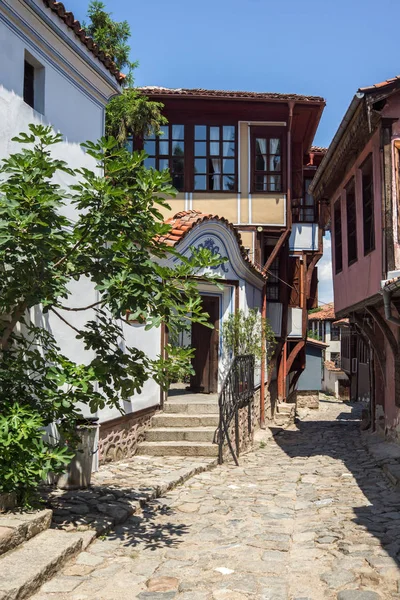 Plovdiv Bulgaria July 2018 Улица Дома Периода Болгарского Возрождения Старом — стоковое фото