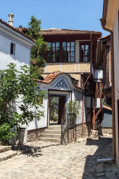 Plovdiv Bulgarie Juillet 2018 Rue Maisons Période Renouveau Bulgare Dans — Photo