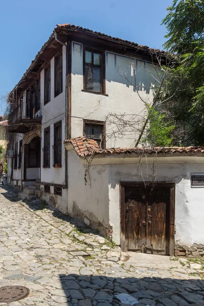 Plovdiv Bulgaria July 2018 Street Houses Period Bulgarian Revival Old — Stock Photo, Image