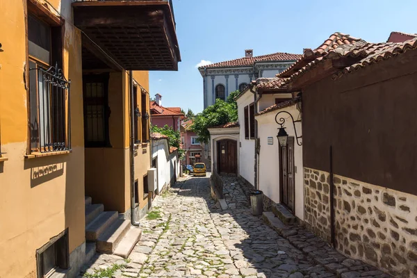 Plovdiv Bulgaria Julio 2018 Calle Casas Del Período Renacimiento Búlgaro — Foto de Stock