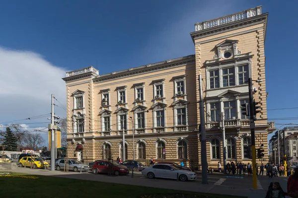 Sofie Bulharsko Března 2018 Budování Vojenského Klubu Centru Města Sofia — Stock fotografie
