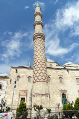 Edirne, Türkiye - 26 Mayıs 2018: Uc Serefeli Camii Edirne şehri, Doğu Trakya, Türkiye'nin Merkez Camii