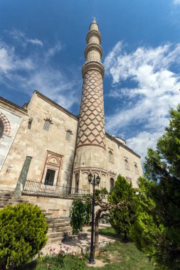 Edirne, Türkiye - 26 Mayıs 2018: Uc Serefeli Camii Edirne şehri, Doğu Trakya, Türkiye'nin Merkez Camii