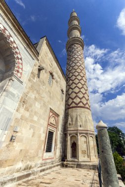 Edirne, Türkiye - 26 Mayıs 2018: Uc Serefeli Camii Edirne şehri, Doğu Trakya, Türkiye'nin Merkez Camii