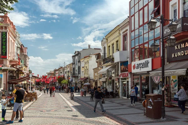 Edirne Turquía Mayo 2018 Calle Típica Centro Ciudad Edirne Tracia — Foto de Stock