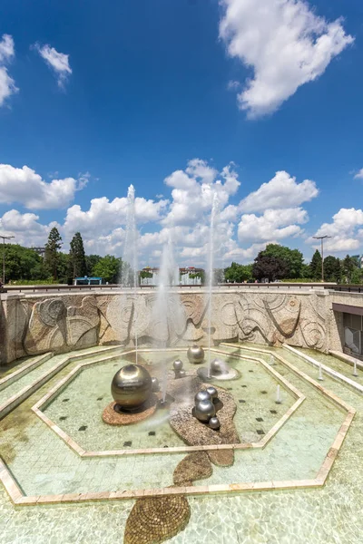 Sofia Bulgarie Mai 2018 Fontaines Devant Palais National Culture Sofia — Photo