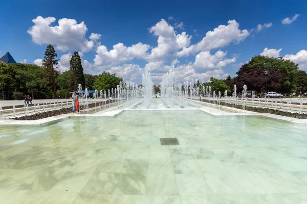 Sofia Bulgarie Mai 2018 Fontaines Devant Palais National Culture Sofia — Photo