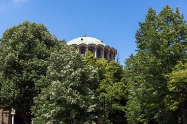 Sofia, Bulgaristan-20 Mayıs 2018: kilise St. George Rotunda Sofya, Bulgaristan görünümünü şaşırtıcı