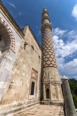 Edirne, Türkiye - 26 Mayıs 2018: Dışında görüntülemek Uc Serefeli Camii'nin Camii Edirne şehri, Doğu Trakya, Türkiye Merkezi