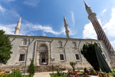 Edirne, Türkiye - 26 Mayıs 2018: Dışında görüntülemek Uc Serefeli Camii'nin Camii Edirne şehri, Doğu Trakya, Türkiye Merkezi
