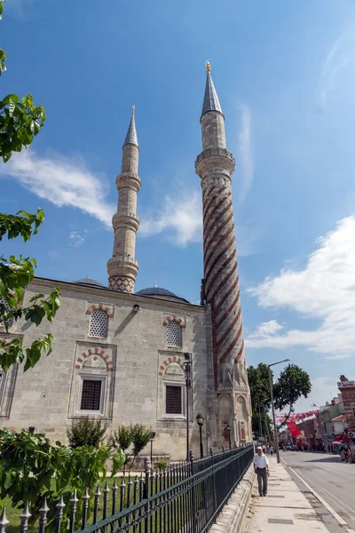 Edirne, Türkiye - 26 Mayıs 2018: Dışında görüntülemek Uc Serefeli Camii'nin Camii Edirne şehri, Doğu Trakya, Türkiye Merkezi