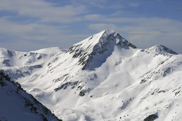 Зимний Пейзаж Холмами Покрытыми Снегом Горе Пирин Вид Вершины Тодорки — стоковое фото