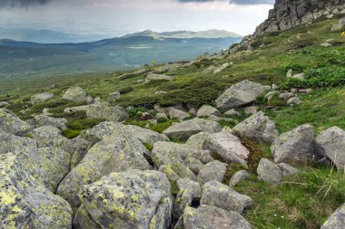 Cherni Vrah tepe, Sofya şehir bölge, Bulgaristan üzerinden Vitosha Dağı manzarası