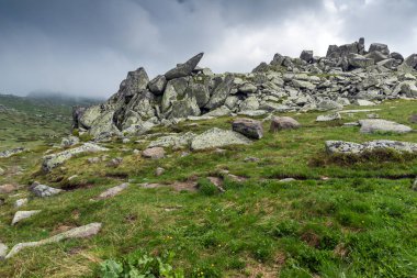 Cherni Vrah tepe, Sofya şehir bölge, Bulgaristan üzerinden Vitosha Dağı manzarası