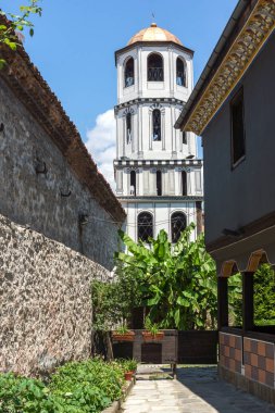 Plovdiv, Bulgaristan - 5 Temmuz 2018: St Constantine ve St. Elena Kilisesi eski şehir Plovdiv, Bulgaristan Bulgar canlanma dönemi