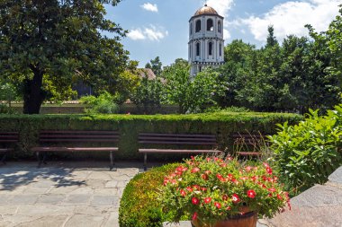Plovdiv, Bulgaristan - 5 Temmuz 2018: St Constantine ve St. Elena Kilisesi eski şehir Plovdiv, Bulgaristan Bulgar canlanma dönemi