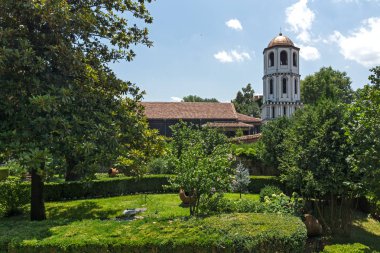Plovdiv, Bulgaristan - 5 Temmuz 2018: St Constantine ve St. Elena Kilisesi eski şehir Plovdiv, Bulgaristan Bulgar canlanma dönemi
