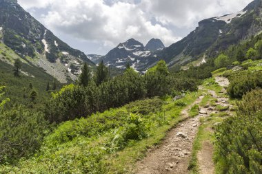 Bulgaristan 'ın Rila Dağı, Malyovitsa zirvesinin şaşırtıcı yaz manzarası